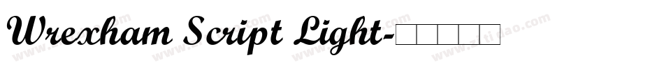 Wrexham Script Light字体转换